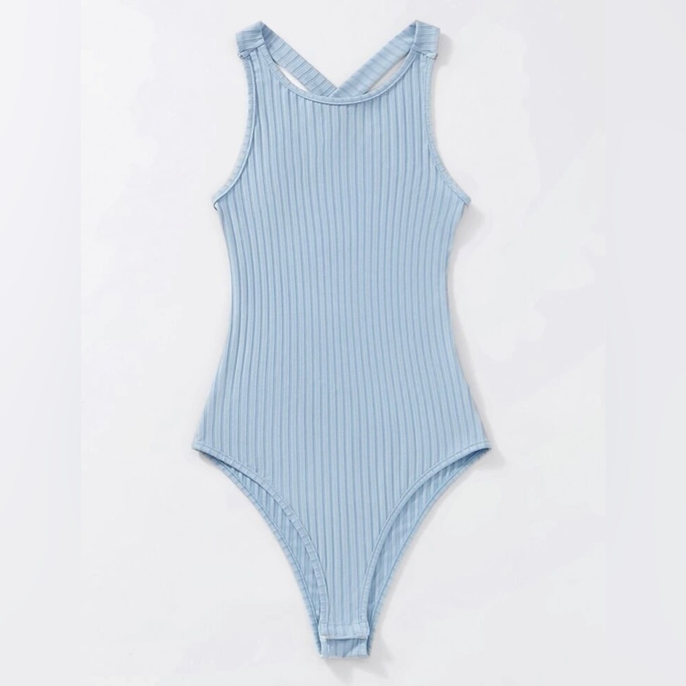 Baby blue bodysuit